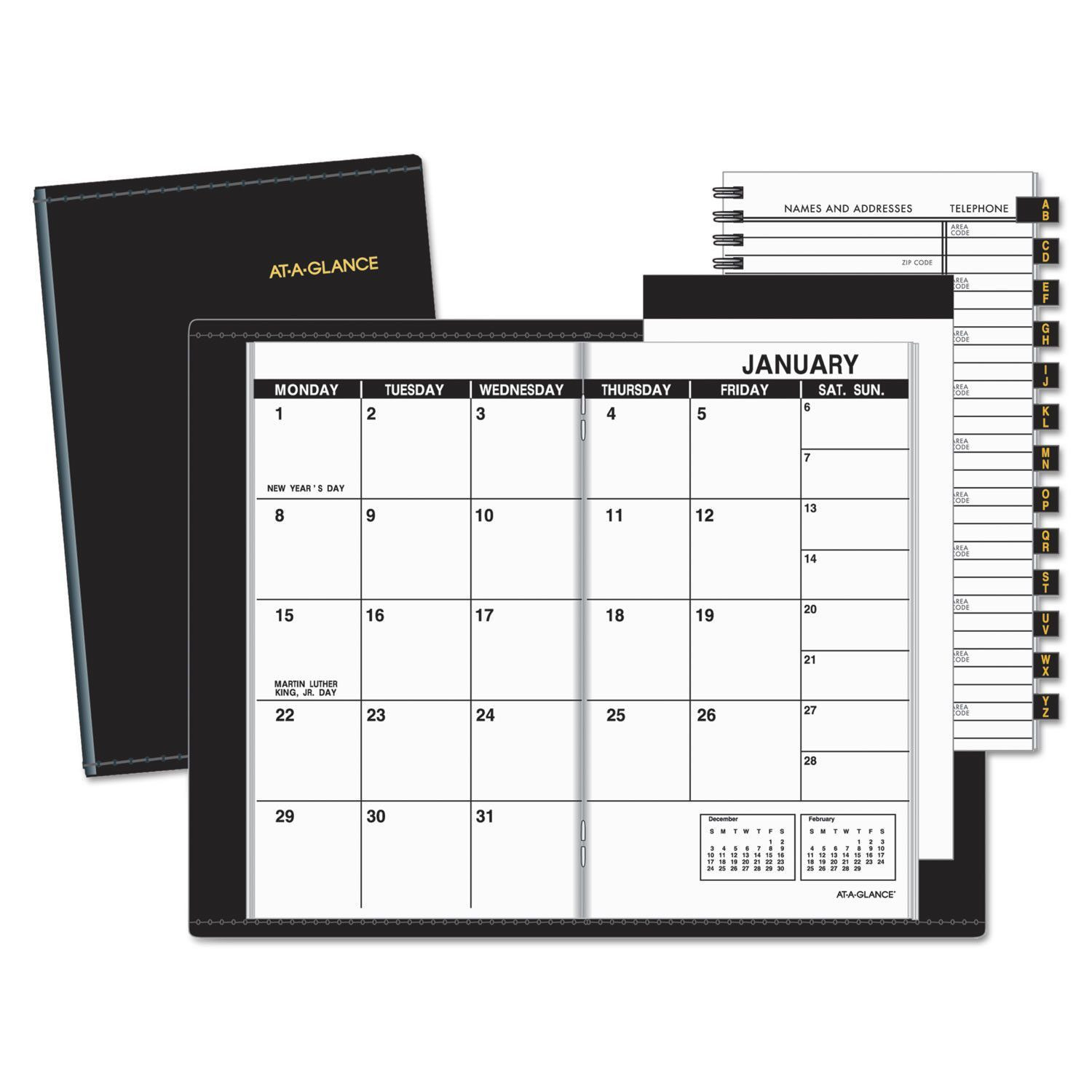 At A Glance Monthly Planner - Free Download Printable-Free Pocket Printable Calendar