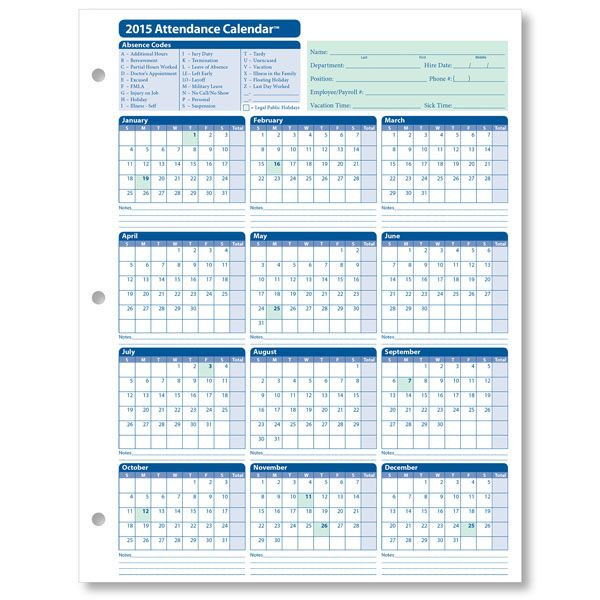 Attendance Calendar | Printable Calendar Design, Calendar Template, Calendar Printables-Downloadable 2021 Employee Vacation Schedule