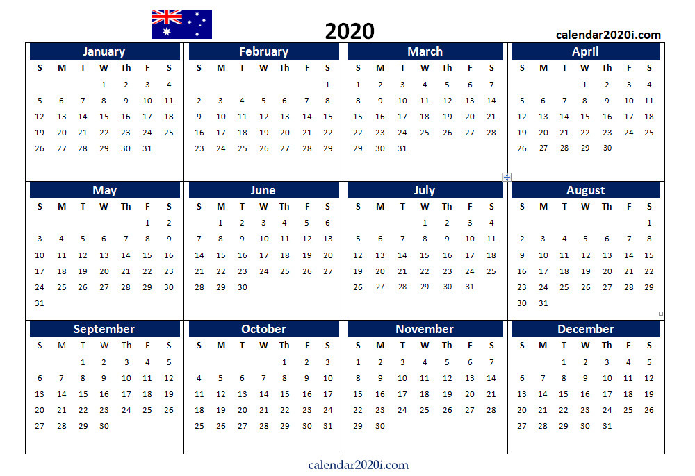 Australia 2020 Calendar Printable, Word, Excel, Holidays-Excel Calendar 2021 Australia
