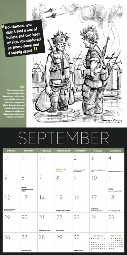 Bill Mauldin 2021 Calendar | Pritzker Military Museum-Bill Calendar 2021
