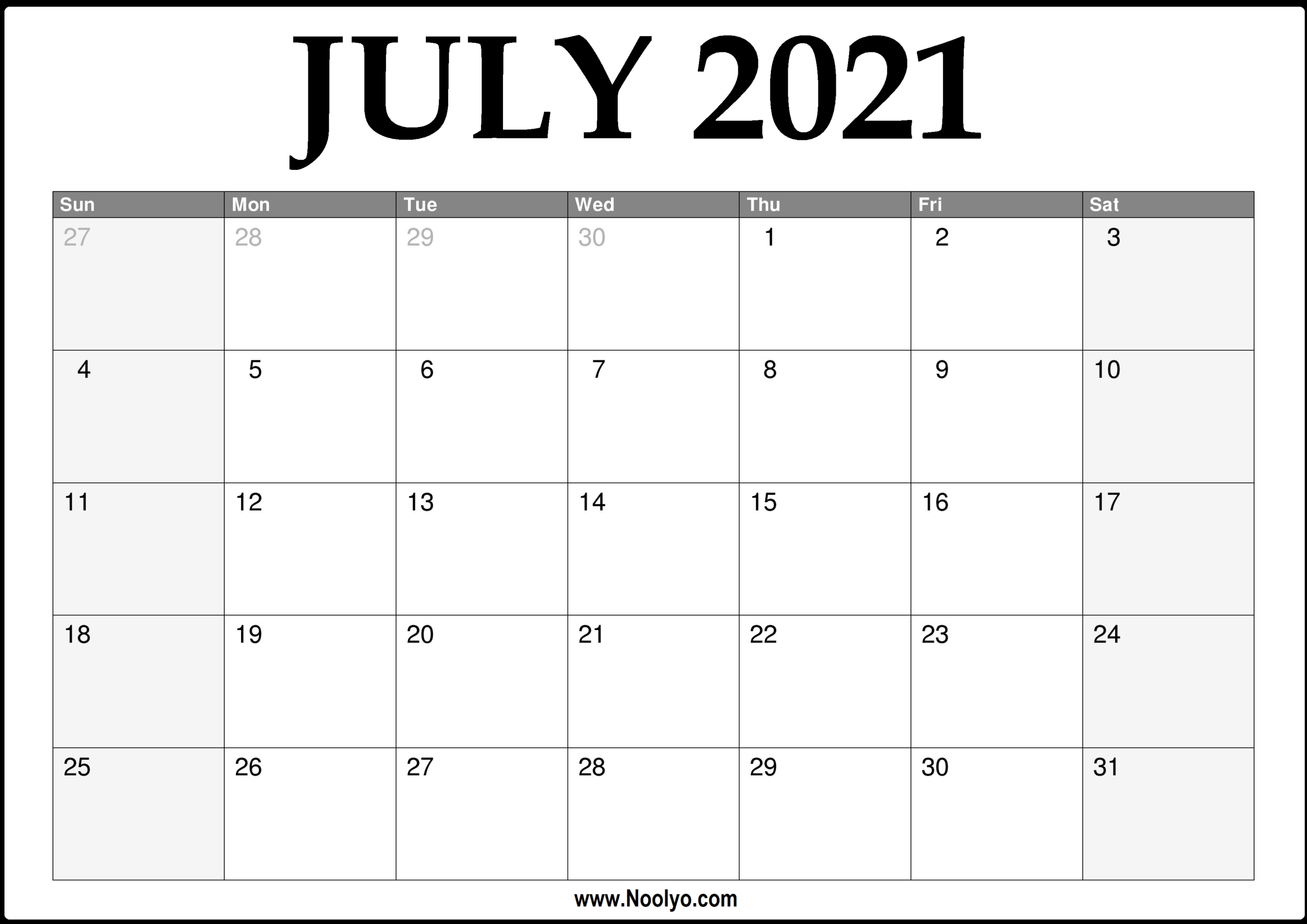 Calendar Of 2021 July | Academic Calendar-July 2021 Starfall Calendars