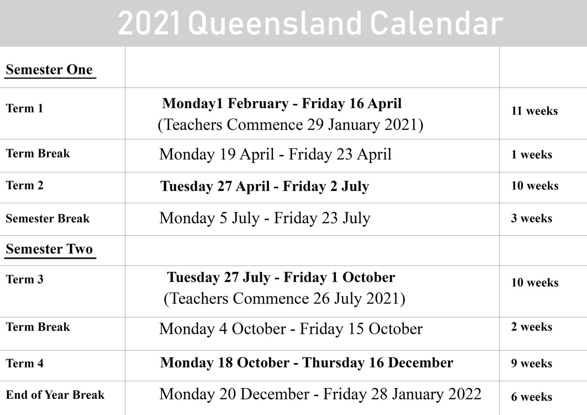 Catch Qld State School Calendar 2020 Pdf | Calendar-Queensland 2021 Calender