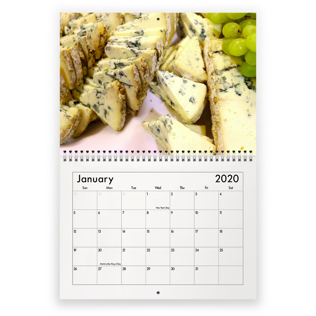 Cheese 2021 Calendar-National Food Days Calendar 2021