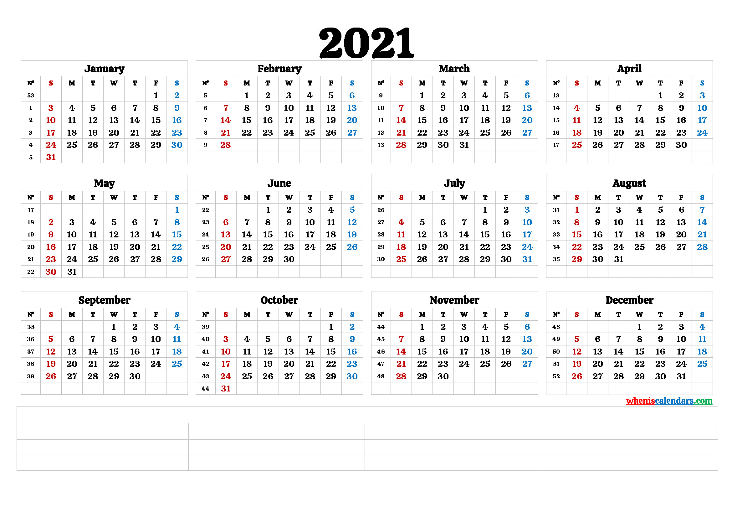 Cute Printable Calendar 2021 (6 Templates)-Fillable Calendar 2021-2021 Year