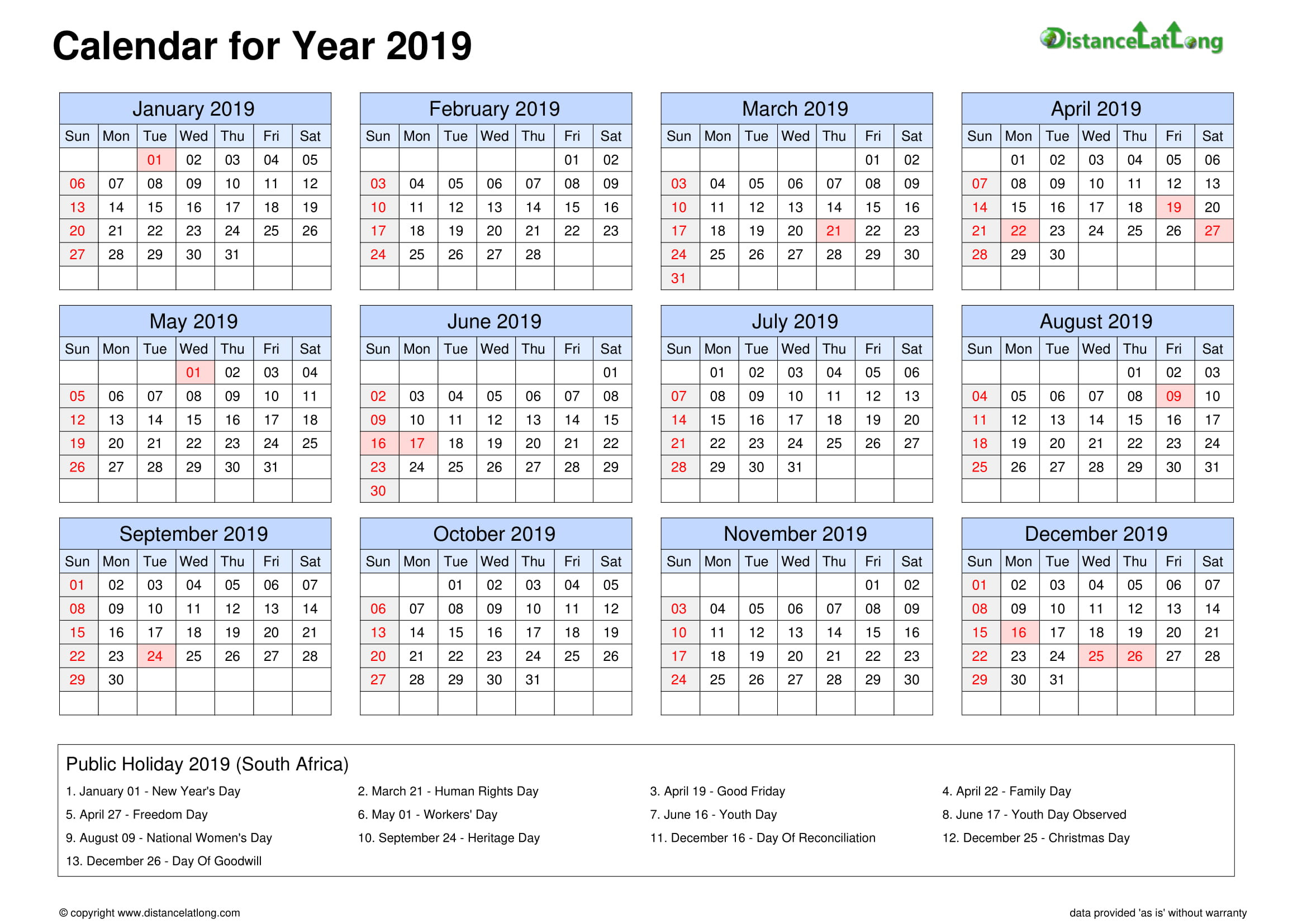 Downloads: 0 Version: 2019 File Size: 108 Kb-2021 Calendar Sa Public Holidays
