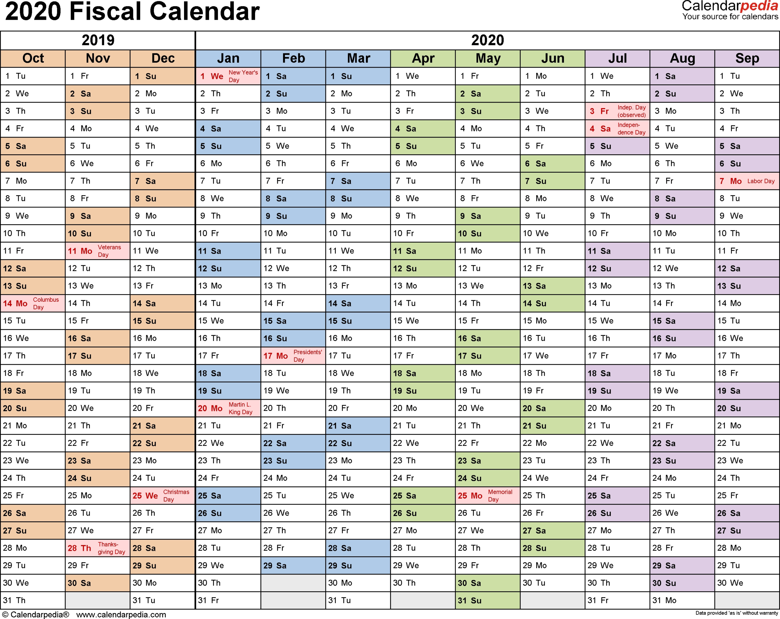 Federal Pay Period Calendar 2020 - Calendar Inspiration Design-Printable Bill Payment Calendar 2021