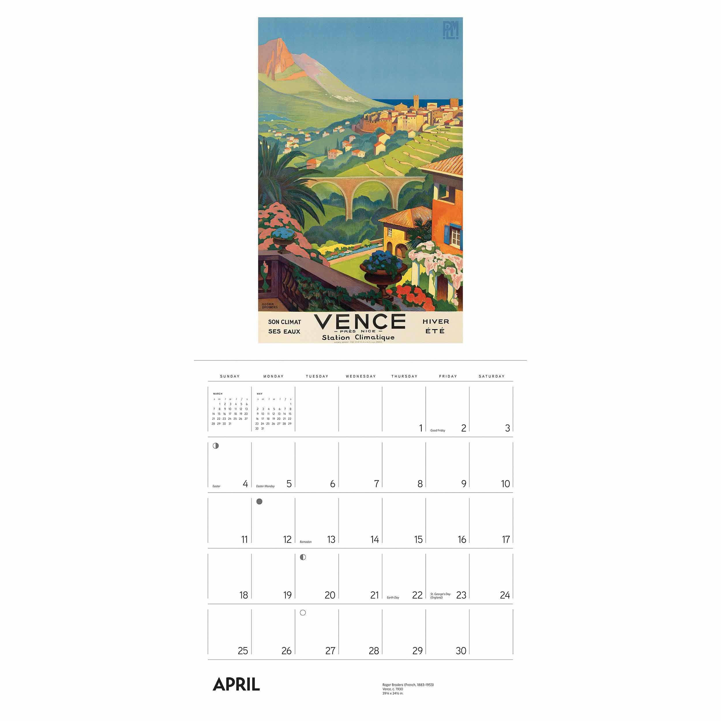 France, Vintage Travel Posters Calendar 2021 At Calendar Club-Calandar 2021 Vacation