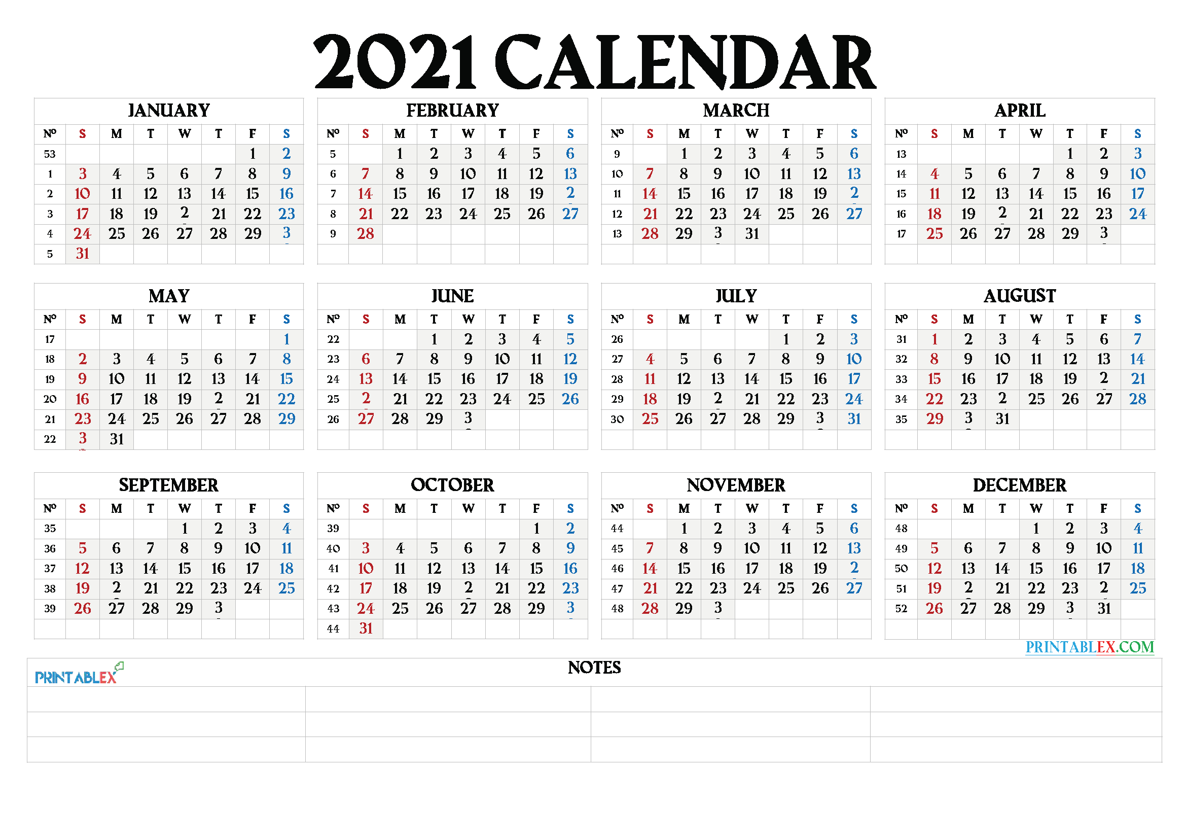 Free 12 Month Word Calendar Template 2021 : 2021 Calendar-Fillable Calendar 2021-2021 Year