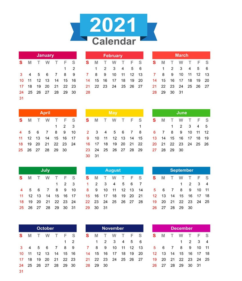 Free 2021 Yearly Calender Template : 2021 Calendar-2021 Yearly Calendar Printable Free With Notes