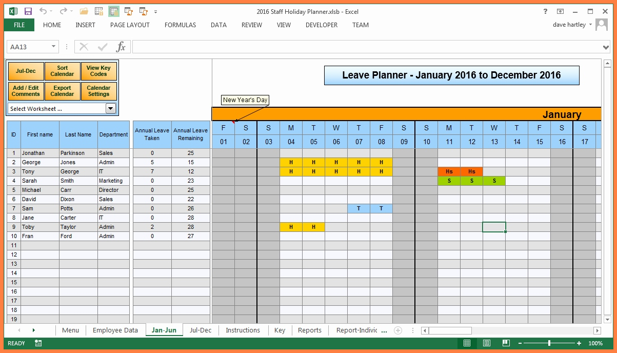 Free Annual Leave Spreadsheet Excel Template — Db-Excel-2021 Free Downloand Vacation Spreadsheet