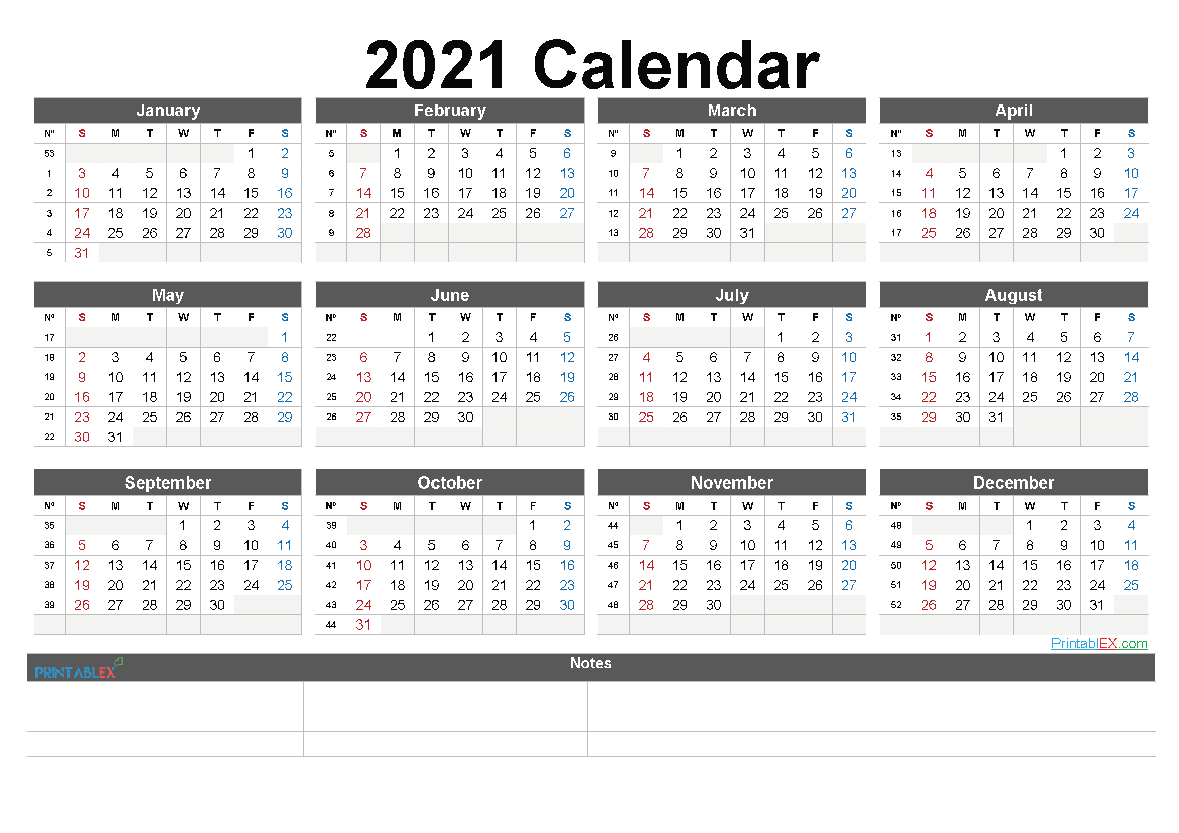 Free Downloadable 2021 Word Calendar - Blank Calendar 2021-Printable 2021 Yearly Calendar Free Pdf