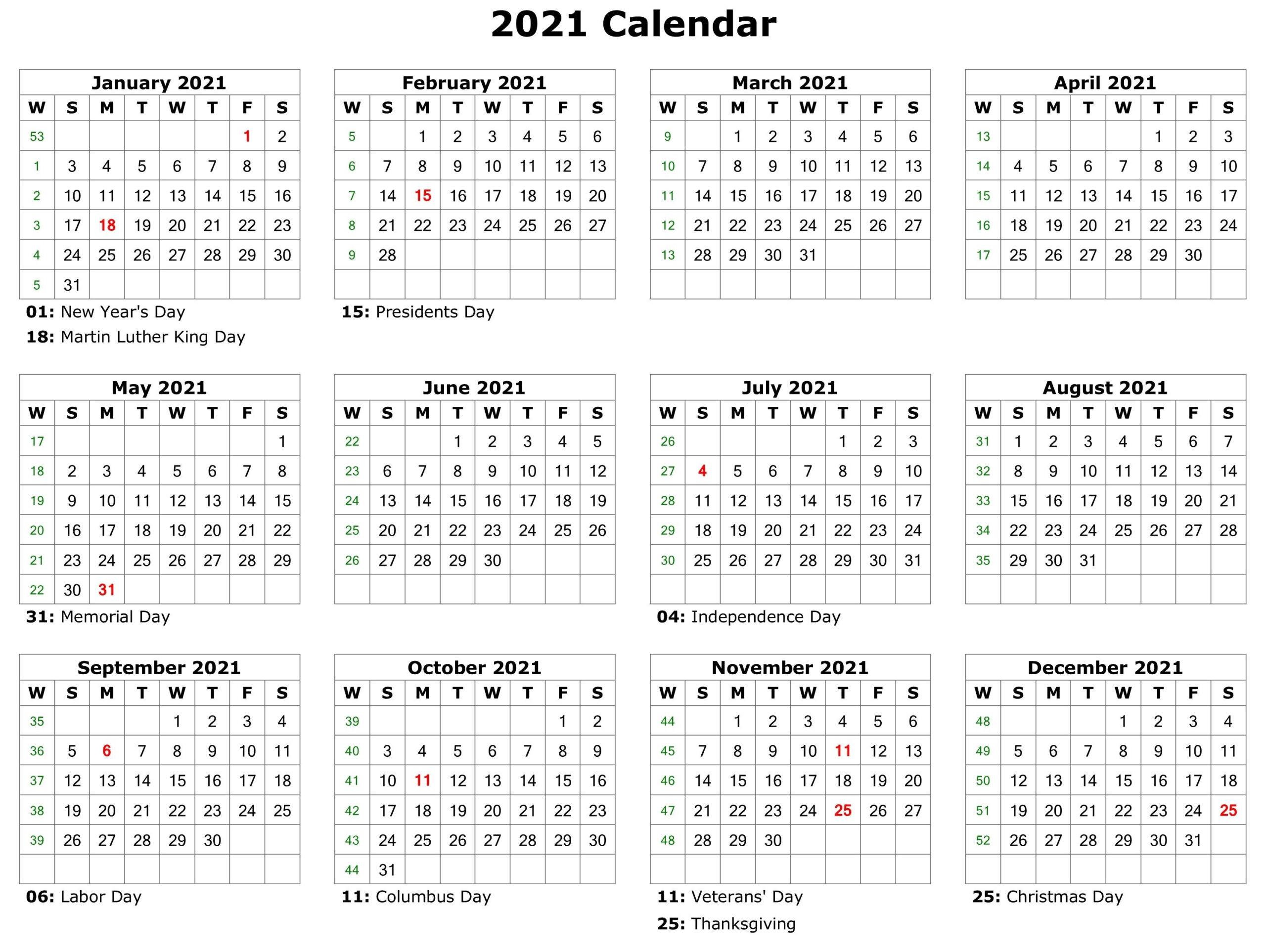 Free Print 2021 Calendars Without Downloading | Calendar-Print Free Calendars Without Downloading 2021