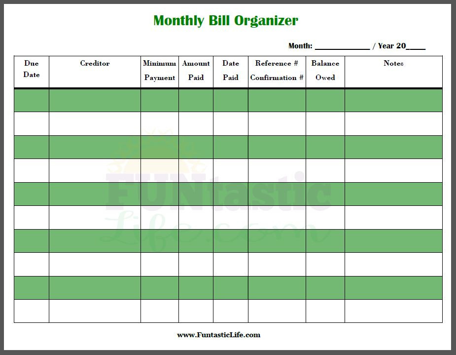 Free Printable Bill Calendar - Calendar Template 2020-Free Monthly Bill Calendar Printable 2021