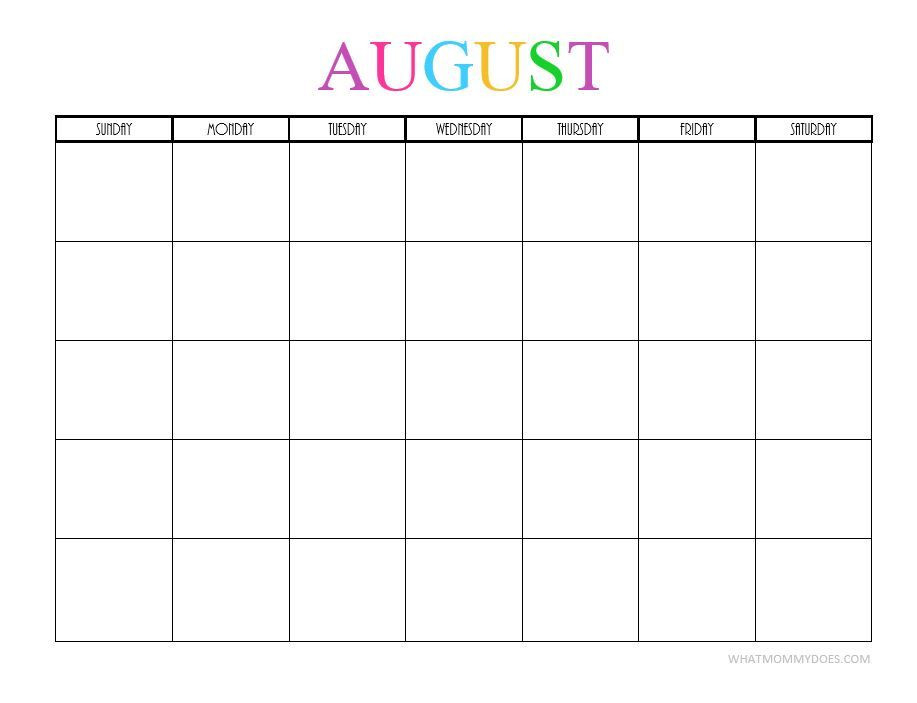Free Printable Blank Monthly Calendars - 2019, 2020, 2021-Free Monthly Academic Calendar 2021-20211 Template