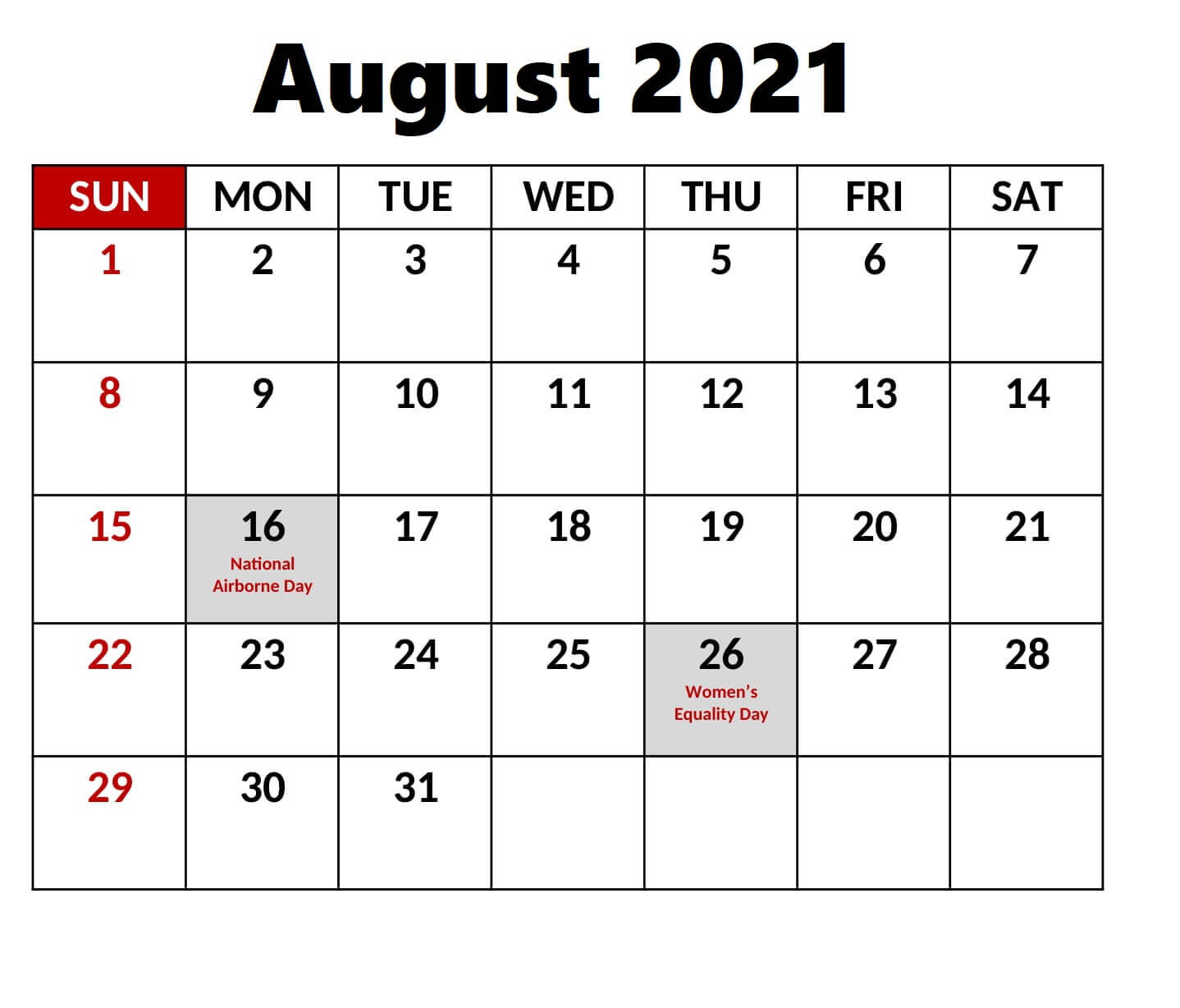 Free Printable Calendar With Holidays: Federal Holidays-2021 Calendar With Holidays Printable Free