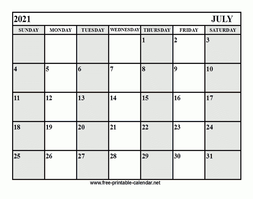 Free Printable July 2021 Calendar-July 2021 Starfall Calendars