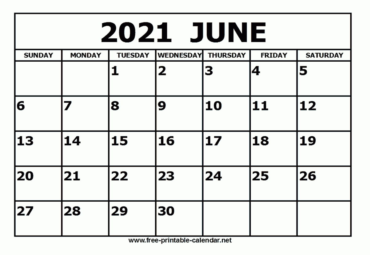 Free Printable June 2021 Calendar-Free 2021 June Calendars That Can Be Edited