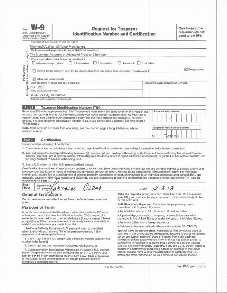 Free Printable W 9 Form | Printable Form 2021-2021 W9 Tax-Free Printable Form