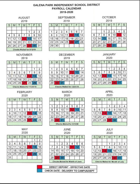 Galena Park Isd Pay Period Calendar 2021 | 2021 Pay-Bi-Weekly Pay Calendar 2021