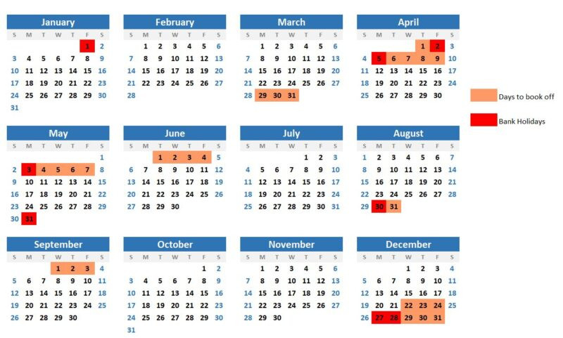 Hack Your Annual Leave In 2021 For More Days Off - Roaming-2021 Uk Calendar With Bank Holidays