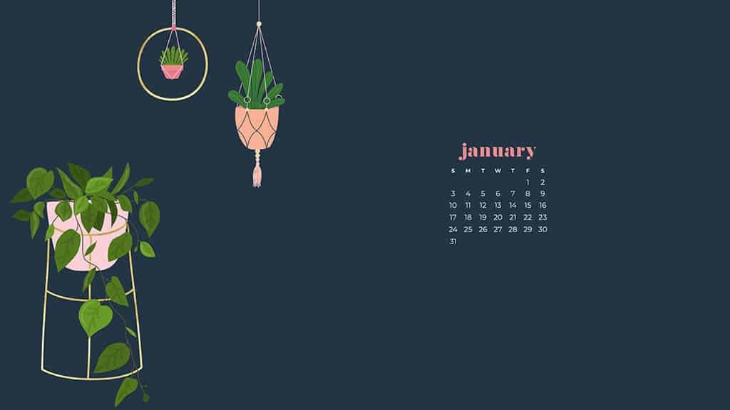 January 2021 Calendar Wallpapers - 30 Free Designs To-Monthly Calendar 2021 For Wallpaper