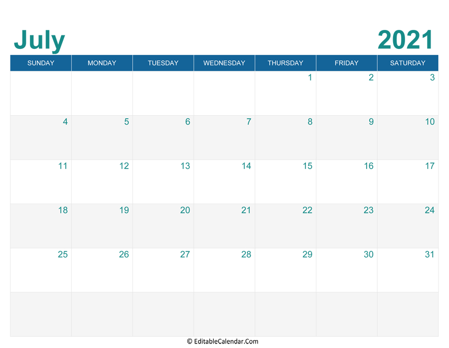 July 2021 Calendar Templates-Blank July 2021 Calendar Beta Calendar
