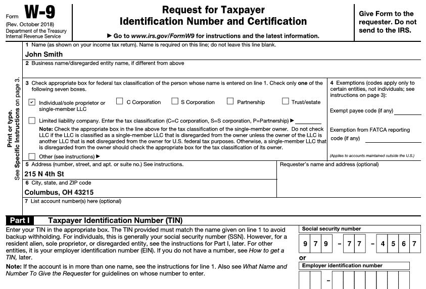 Learn How To Fill W-9 For Security Deposit | Blank W9 2021-Blank W 9 Form 2021 Printable Free