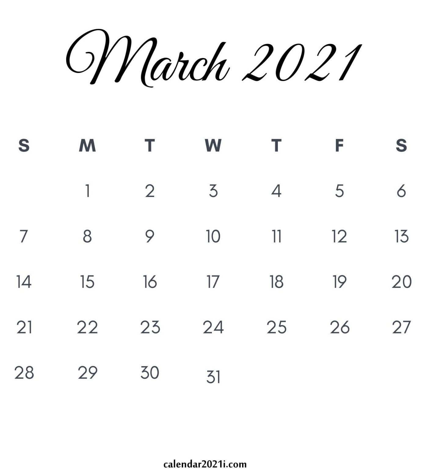 March 2021 Calendar Printable | 2021 Calendar, Monthly-Jewish Calendar 2021/2021