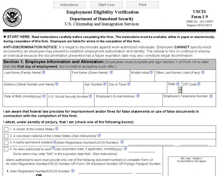New I-9 Form | Connecticut'S Lawyers For Employers | I9-New I-9 Forms 2021 Printable