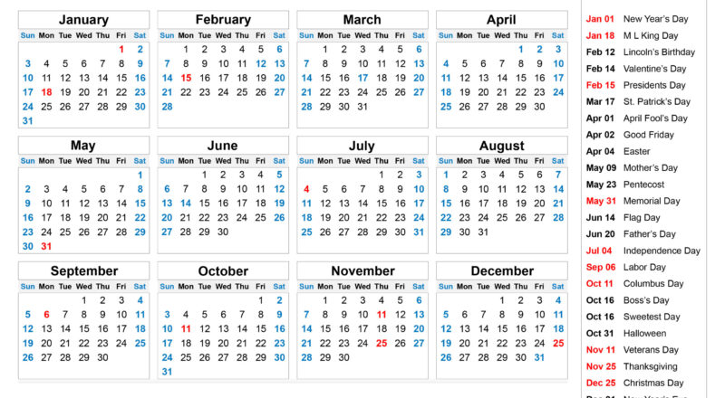 Printable 2021 And 2021 Calendar With Holidays | 2021-Printable Calendar 2021 With Major Holidays