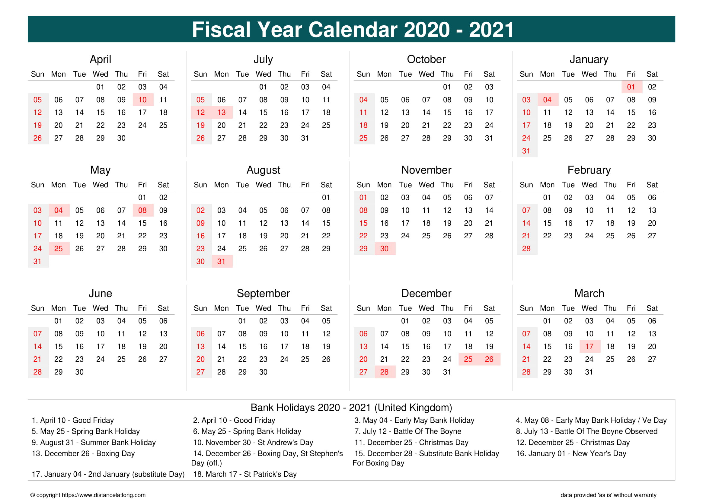 Printable 2021 Calendar Uk With Bank Holidays | Printable-Maintenance Vacation Calender 2021