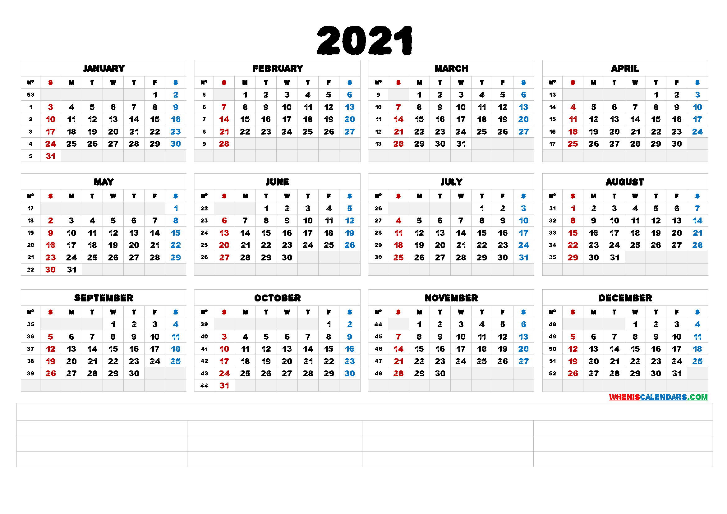 Printable 5 By 8 2021 Calendar : 2021 Monthly Succulent-Free Download Printable Calendar 2021 Month In A Column