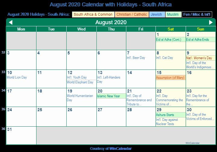 Printable Calendar South Africa 2020 In 2020 | Calendar-Mercantile Holidays 2021 Sri Lanka