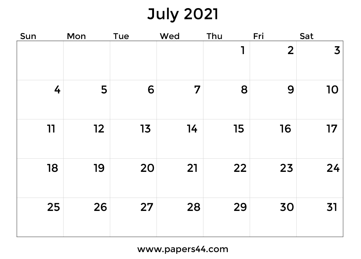 Printable July 2021 Calendar Templates-July 2021 Starfall Calendars