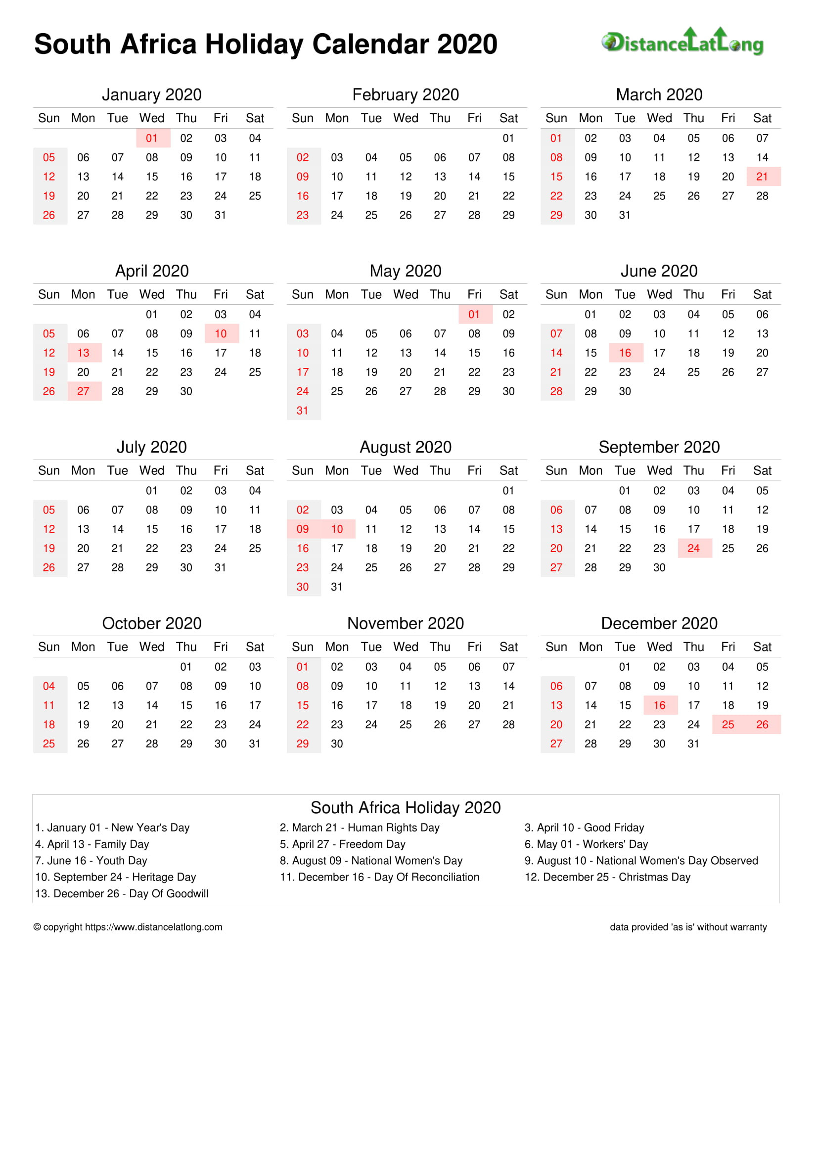 See Also:-2021 Calendar Sa Public Holidays