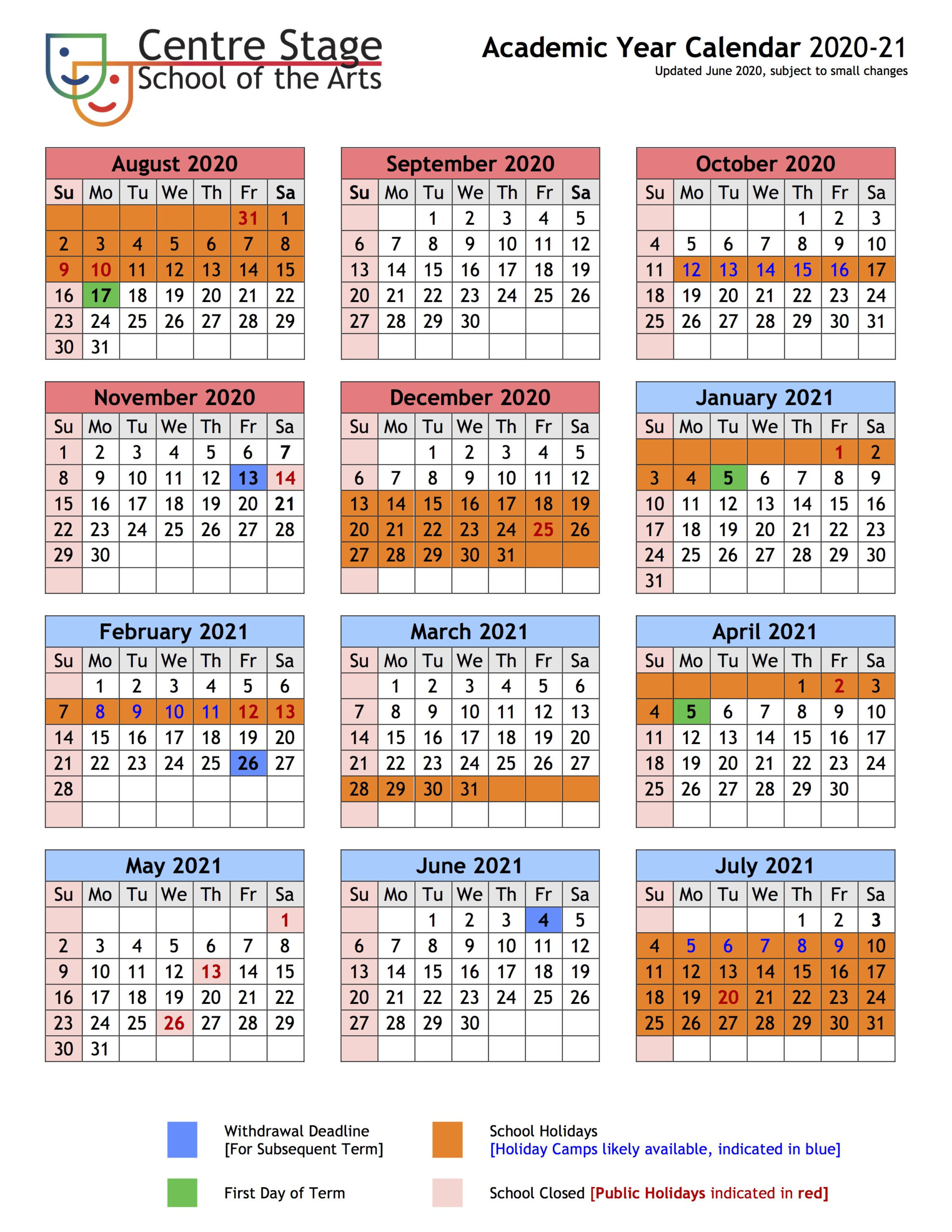 Term Dates - Centre Stage-Download 2021 Calendar With School Terms And Public Holidays