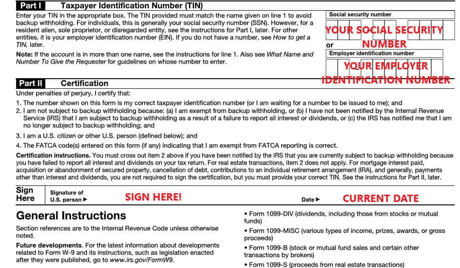 W-9 Form 2021 Printable: Free W 9 Form Printable Online-Form W-9 2021 Printable