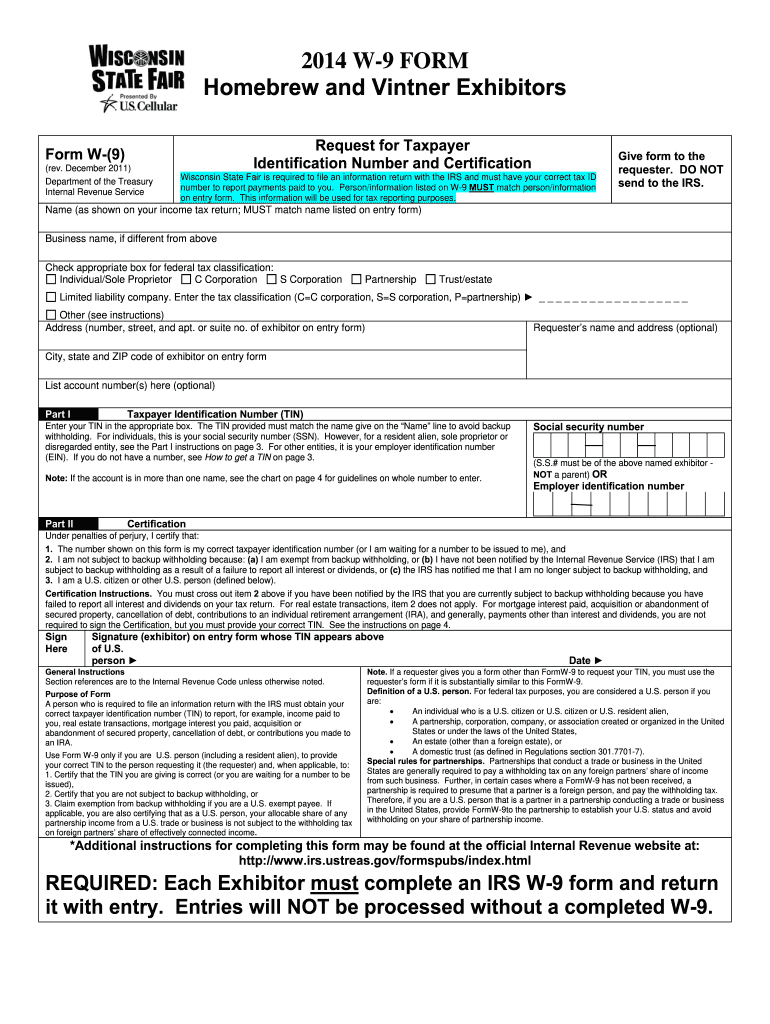 Printable W 9 Form Wisconsin Printable Forms Free Online