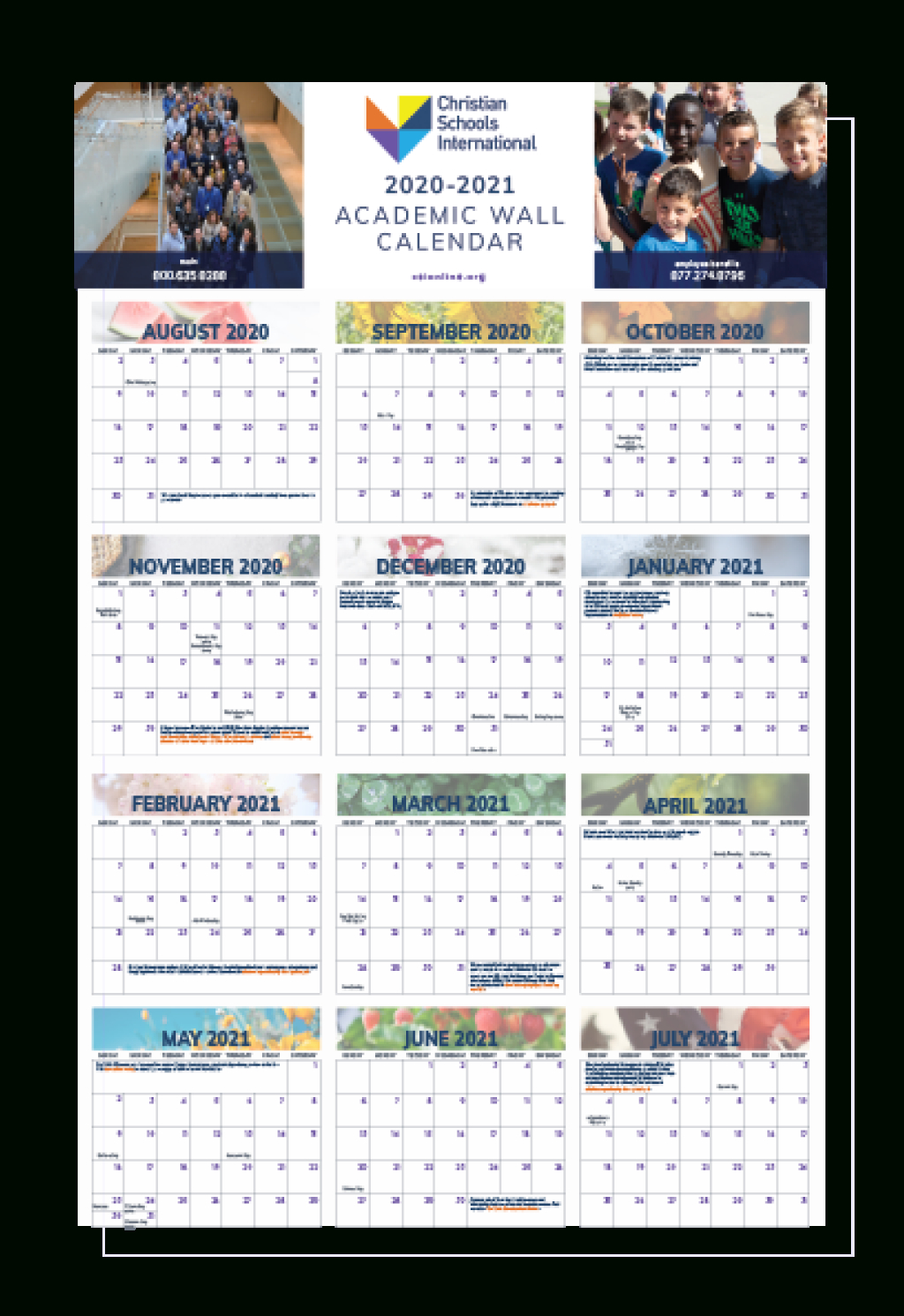 Yearly Wall Calendar 2021 | Christmas Day 2020-Calendar Of Religious Holidays 2021