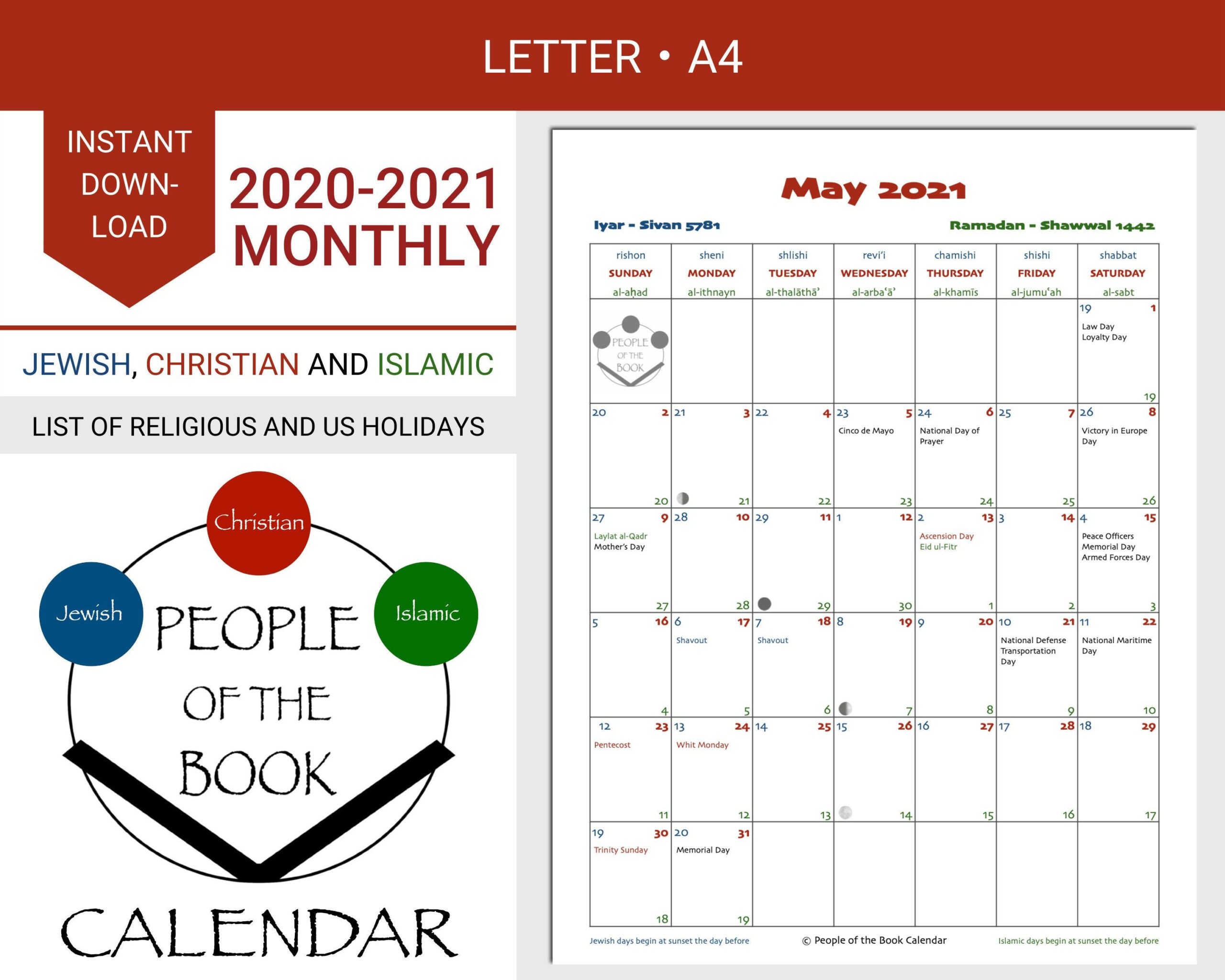 20+ 2021 Religious Holidays - Free Download Printable-Printable Hebrew Calendar 2021