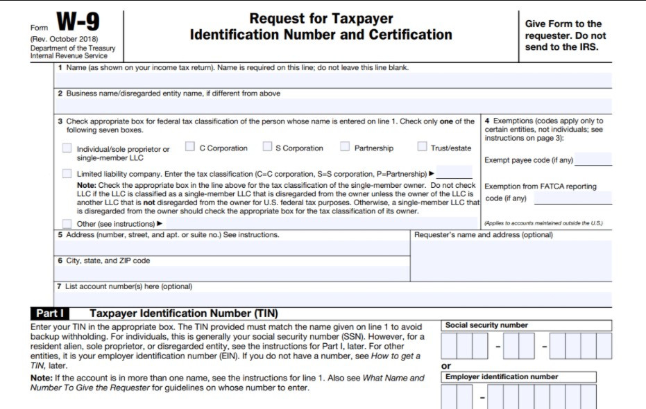 2020 Blank W9 Form | W9 Form 2020 Printable-2021 W9 Fillable