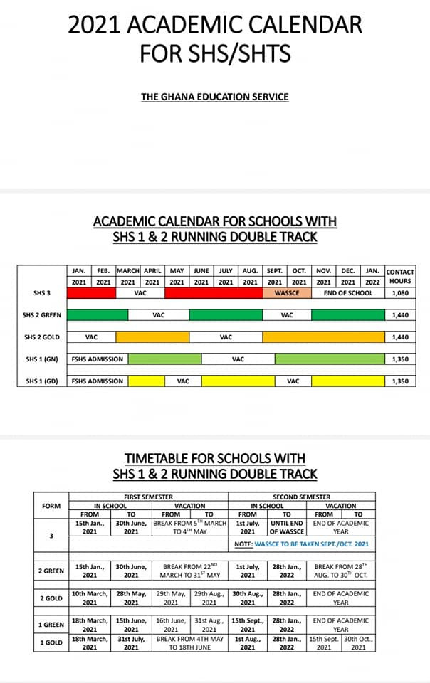 2021 Academic Calendar For Schools With Shs 1 And 2-Running Calendars October 2021 Fill In