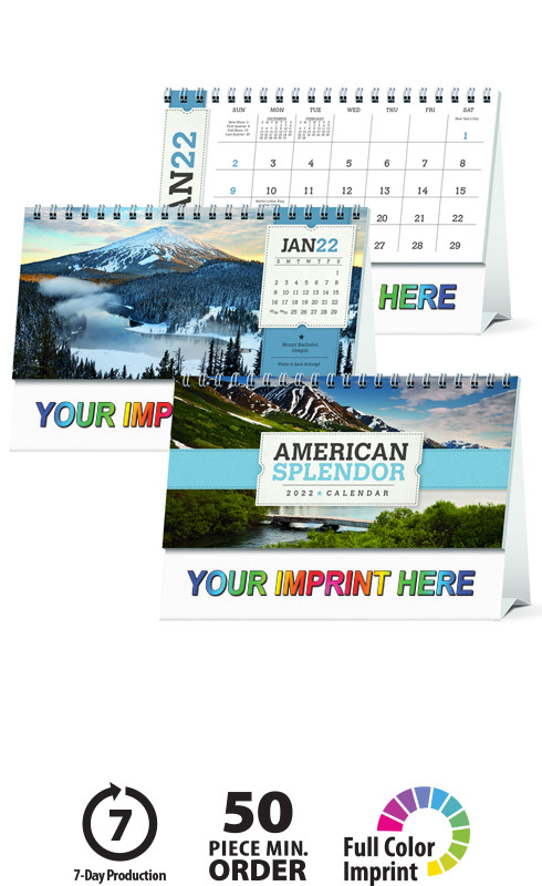 2021 American Splendor Desk Calendar | 6&quot; X 4-1/2-4 X 6 Calendars 2021