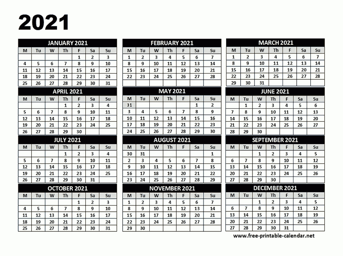 2021 Calendar Template - Download Printable Templates.-Calendar 2021 Sat Thru Sunday
