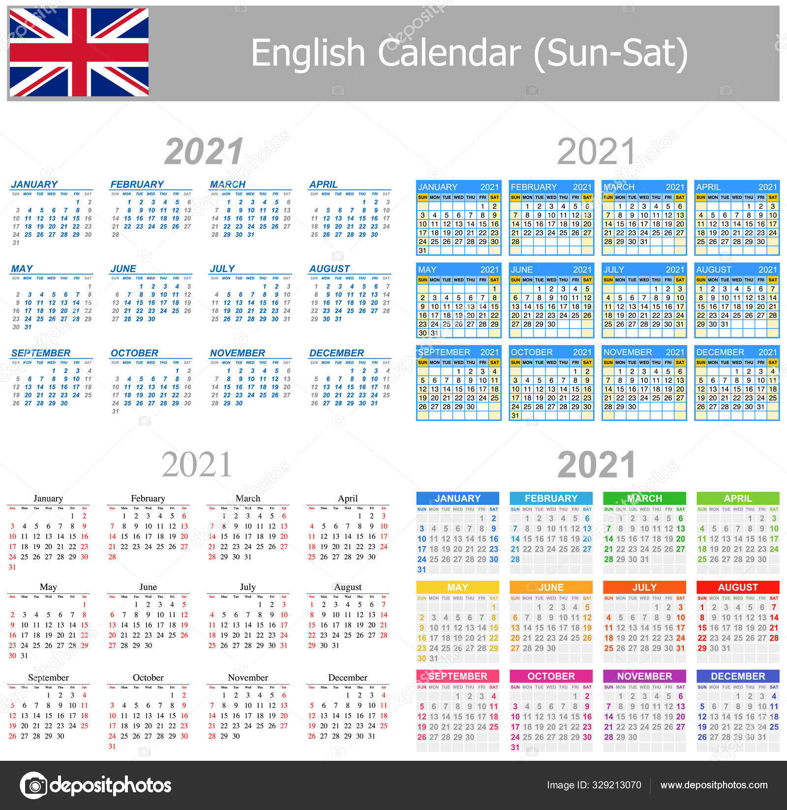 2021 Francês Mix Calendar Sun Sat Sobre Fundo Branco-Calendar 2021 Sat Thru Sunday