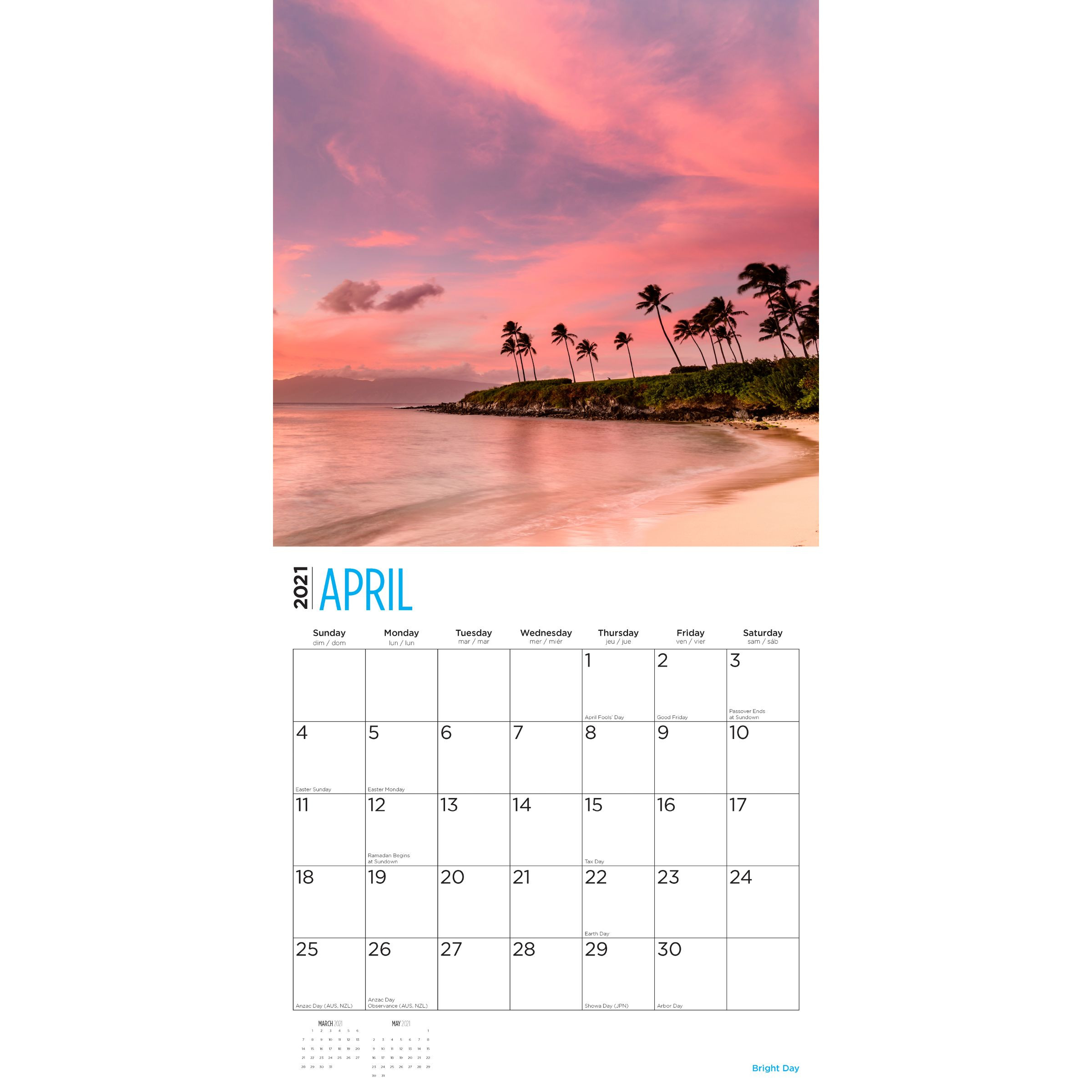 2021 Islands 12 X 12 Wall Calendar Travel Beautiful-2021 Calendar For Vacation