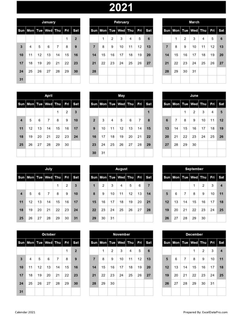 2021 Leave Calendar Excel - Printablecalendarsfor2021-2021 Excel Calendar Employee Leave