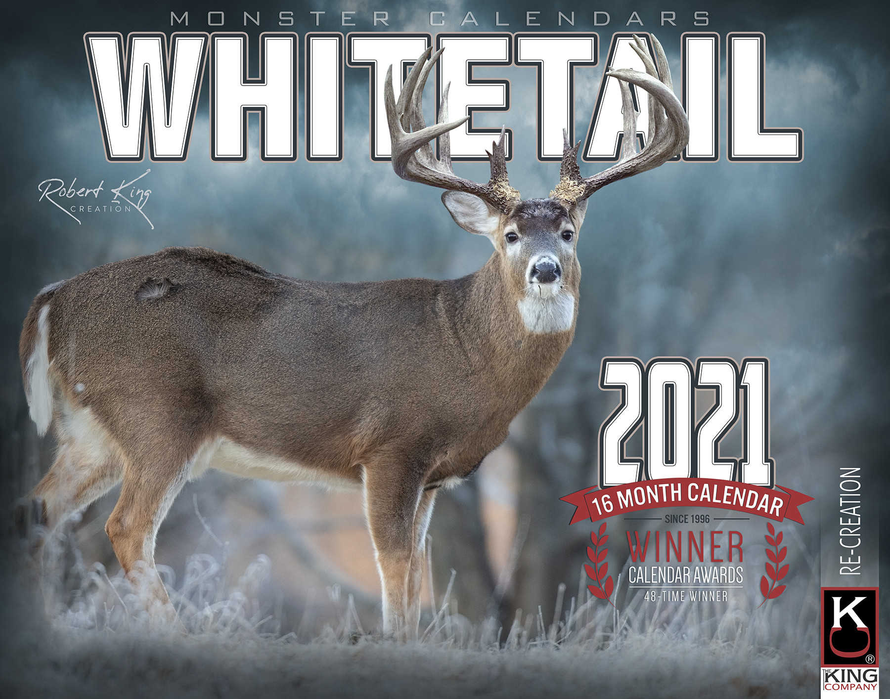 2021 Monster Whitetail Deer Wall Calendar - Signature-Whitetail Rut Peak 2021