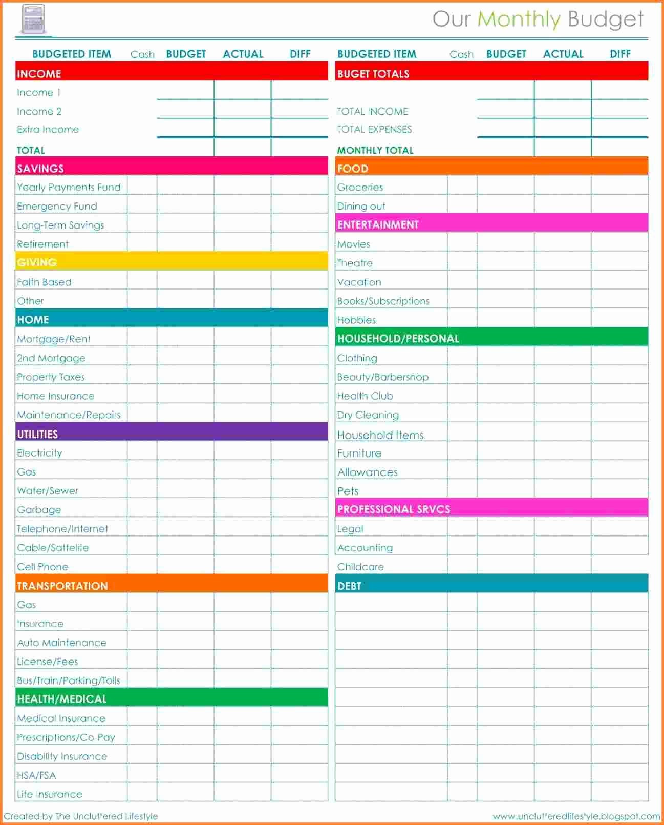 Awesome Monthly Bills Spreadsheet Template | Audiopinions-Monthly Bill Spreadsheet Templates 2021