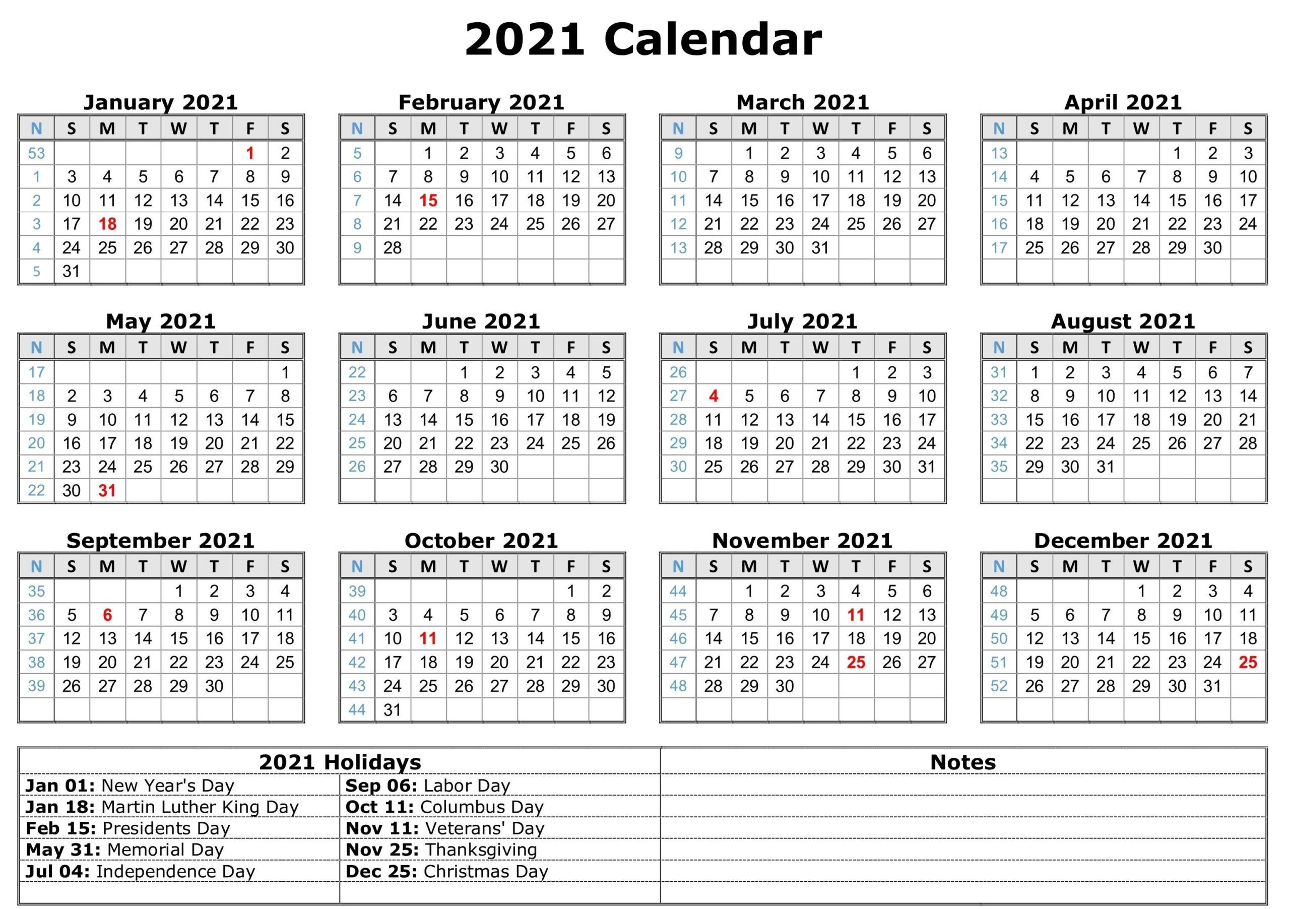 Blank 2021 Calendar Printable | Calendar 2021-Free Blank Printable Monthly Calendar 2021